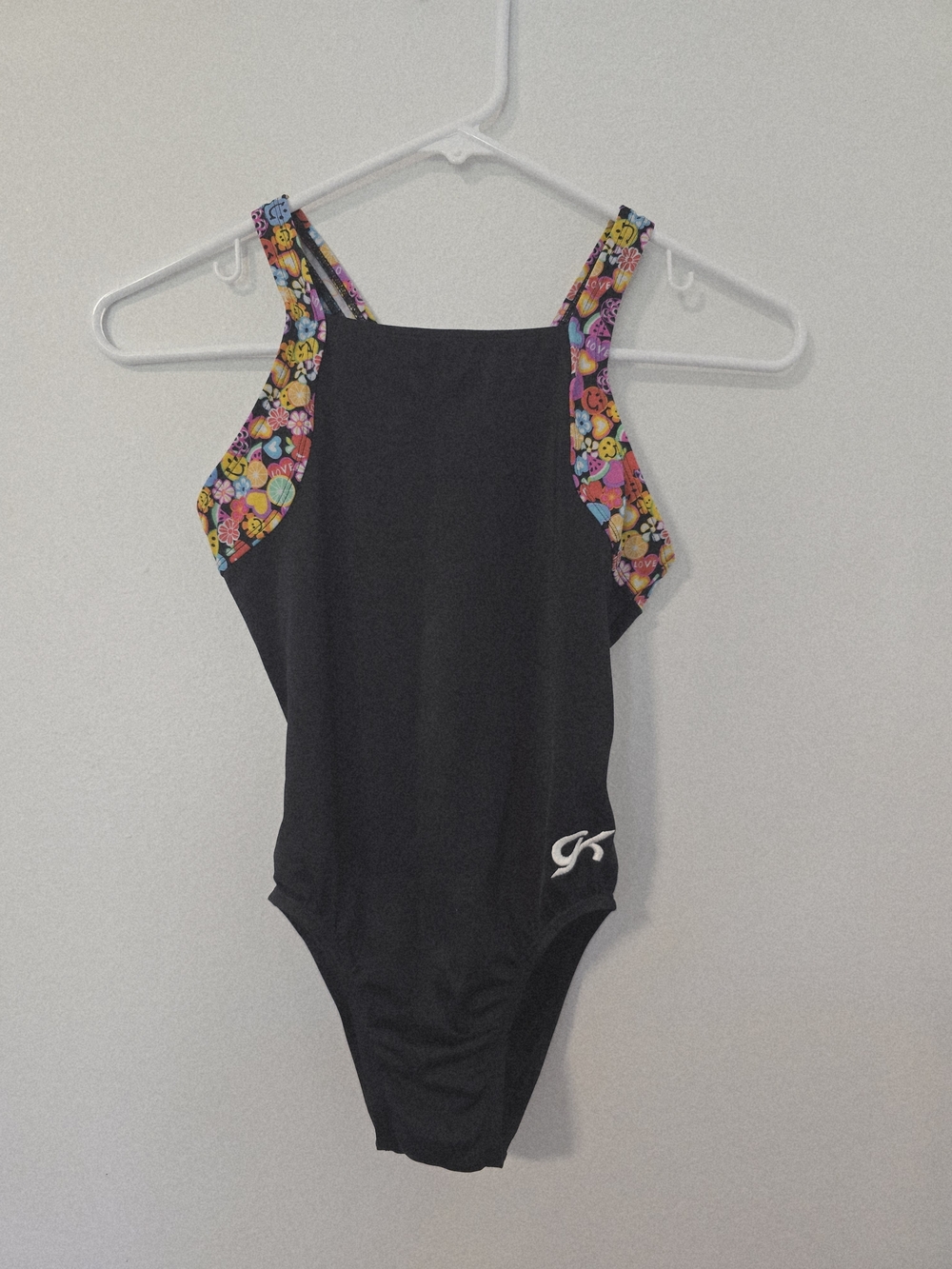 GK Black Gymnastics Leotard Racerback AXS Dance
Smiley Faces Flowers Fruit Heart